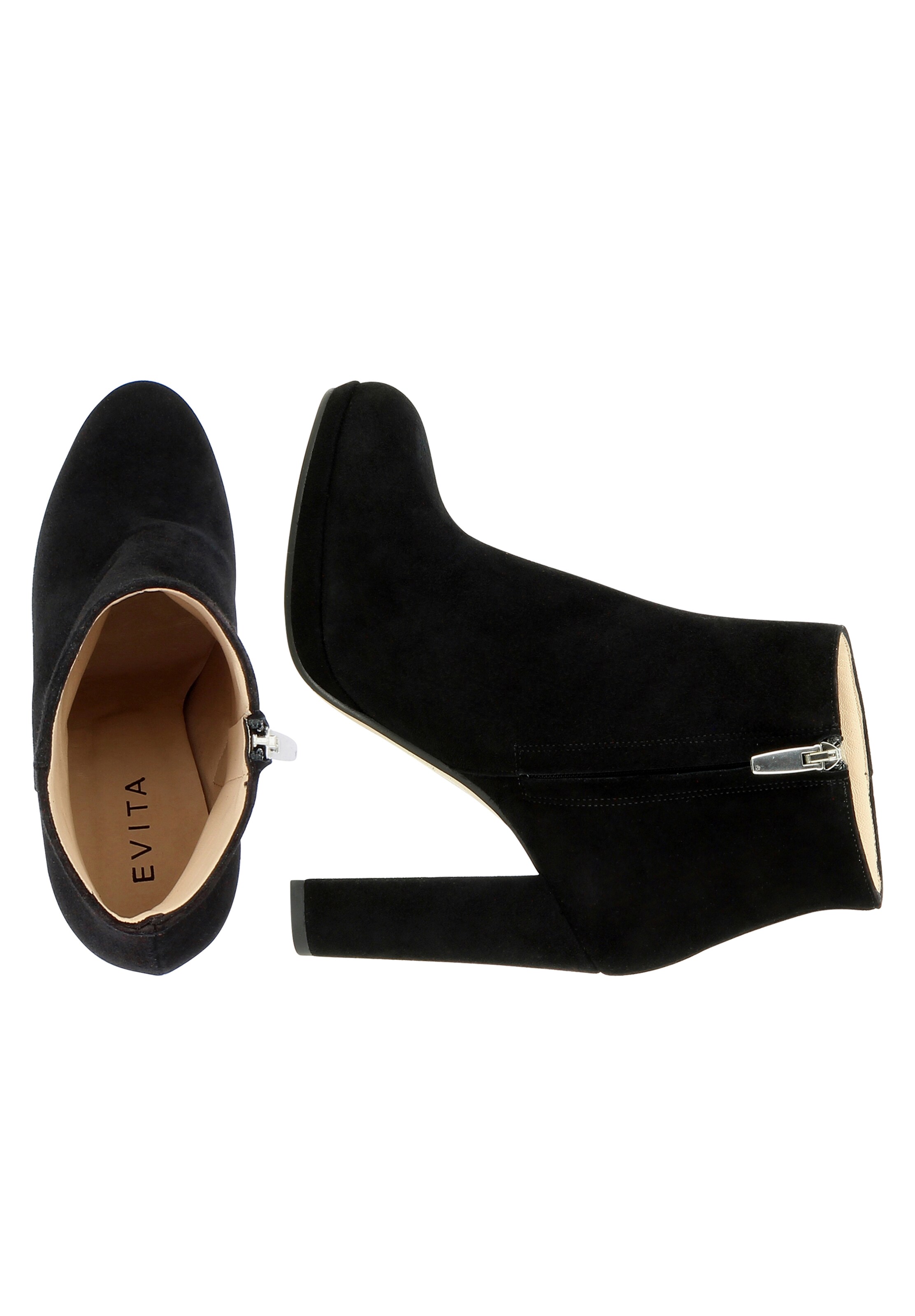 EVITA Enkellaarsjes in Zwart