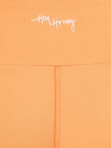 Hey Honey Skinny Workout Pants in Orange