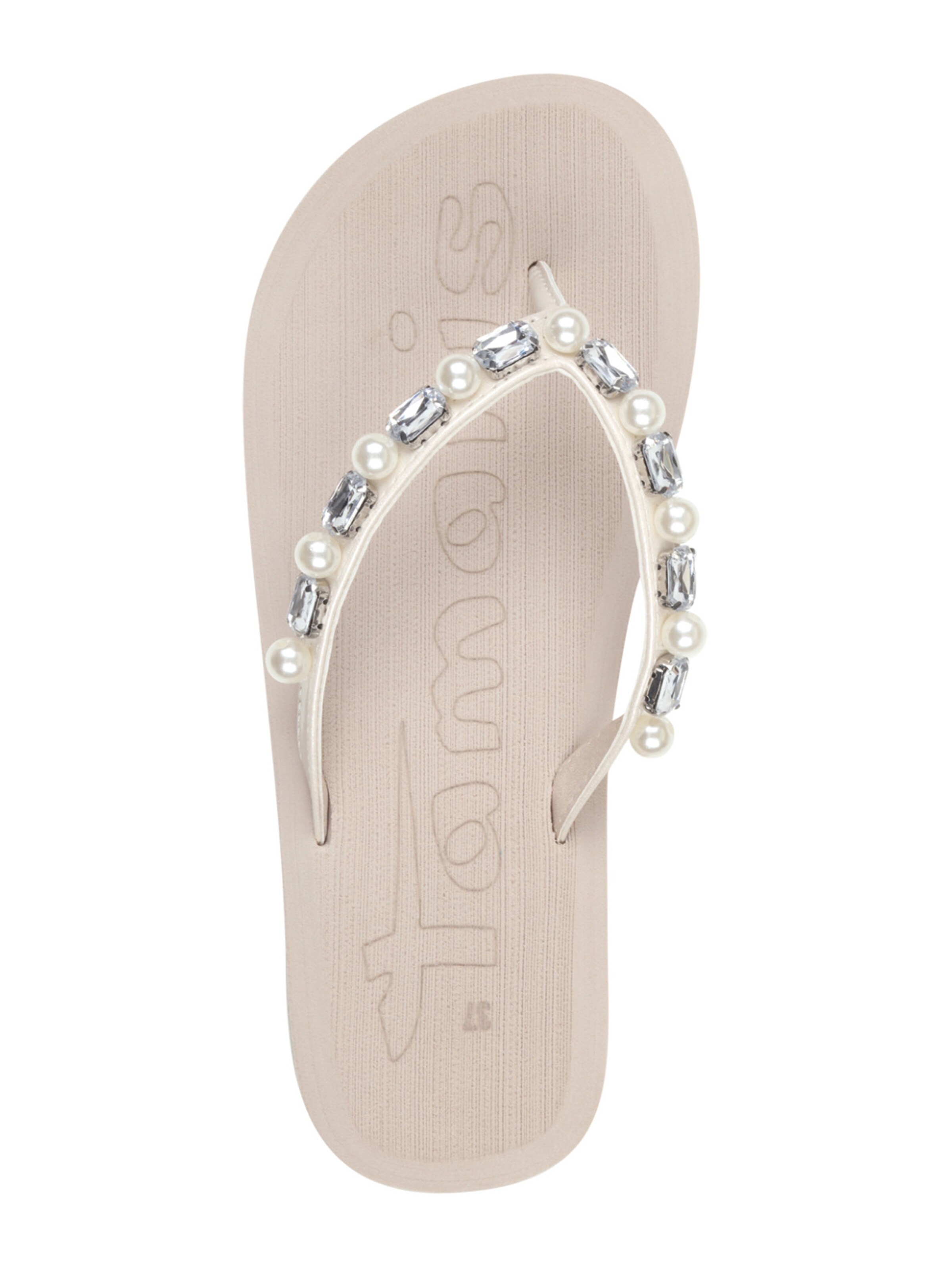 Flip-flops de la Tamaris pe bej