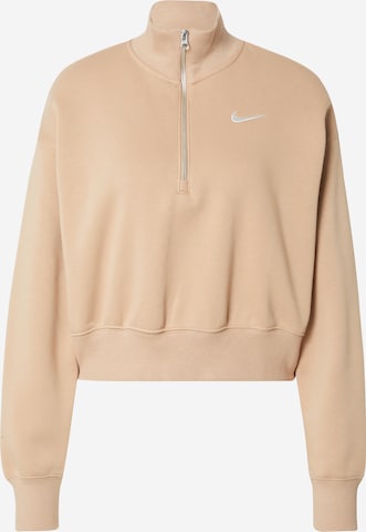 Nike Sportswear Mikina - Béžová: predná strana