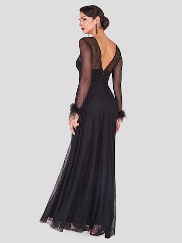 GODDIVA Maxikleid in Schwarz