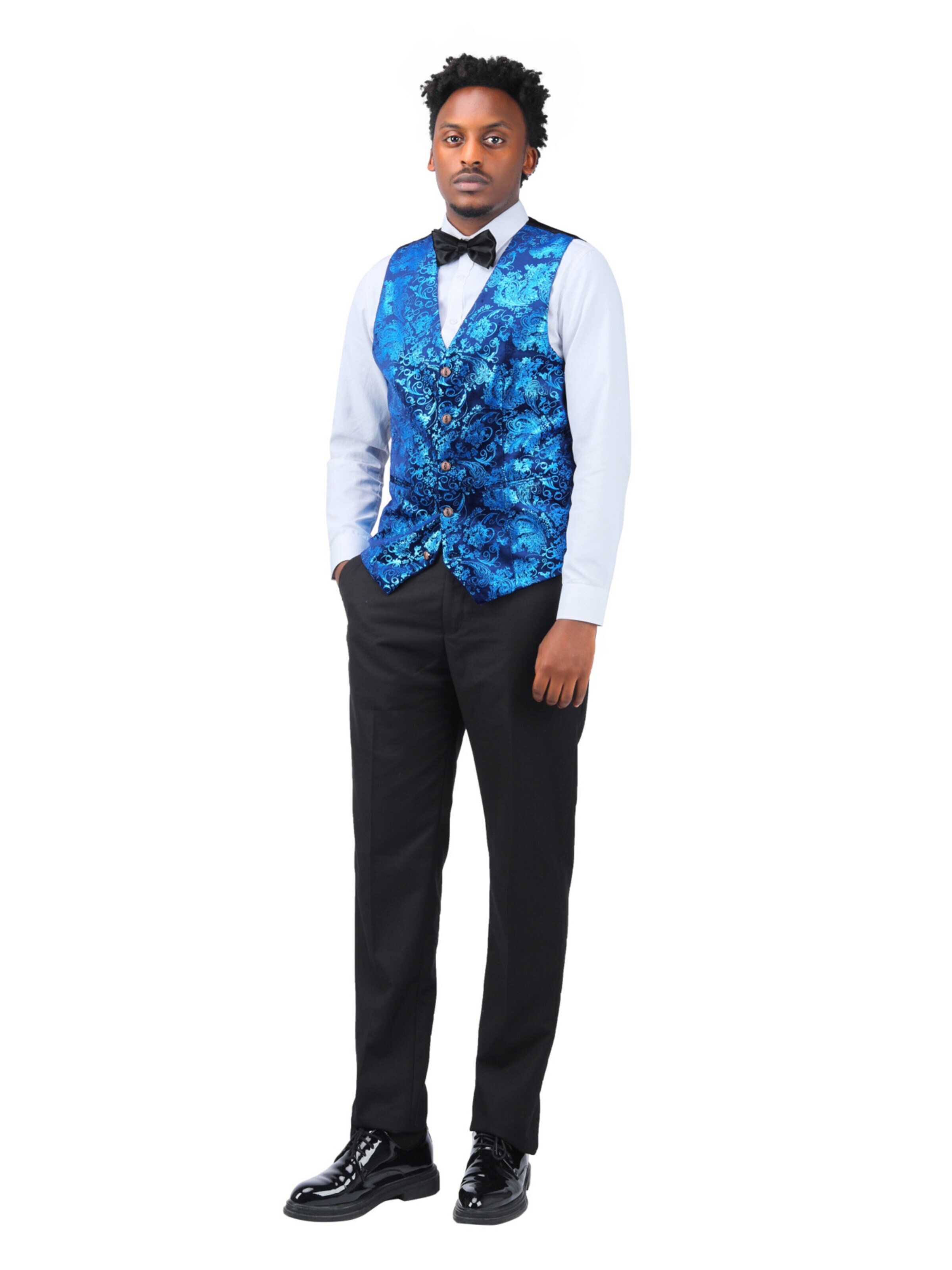 YOUTHUP Vest in Blue: front