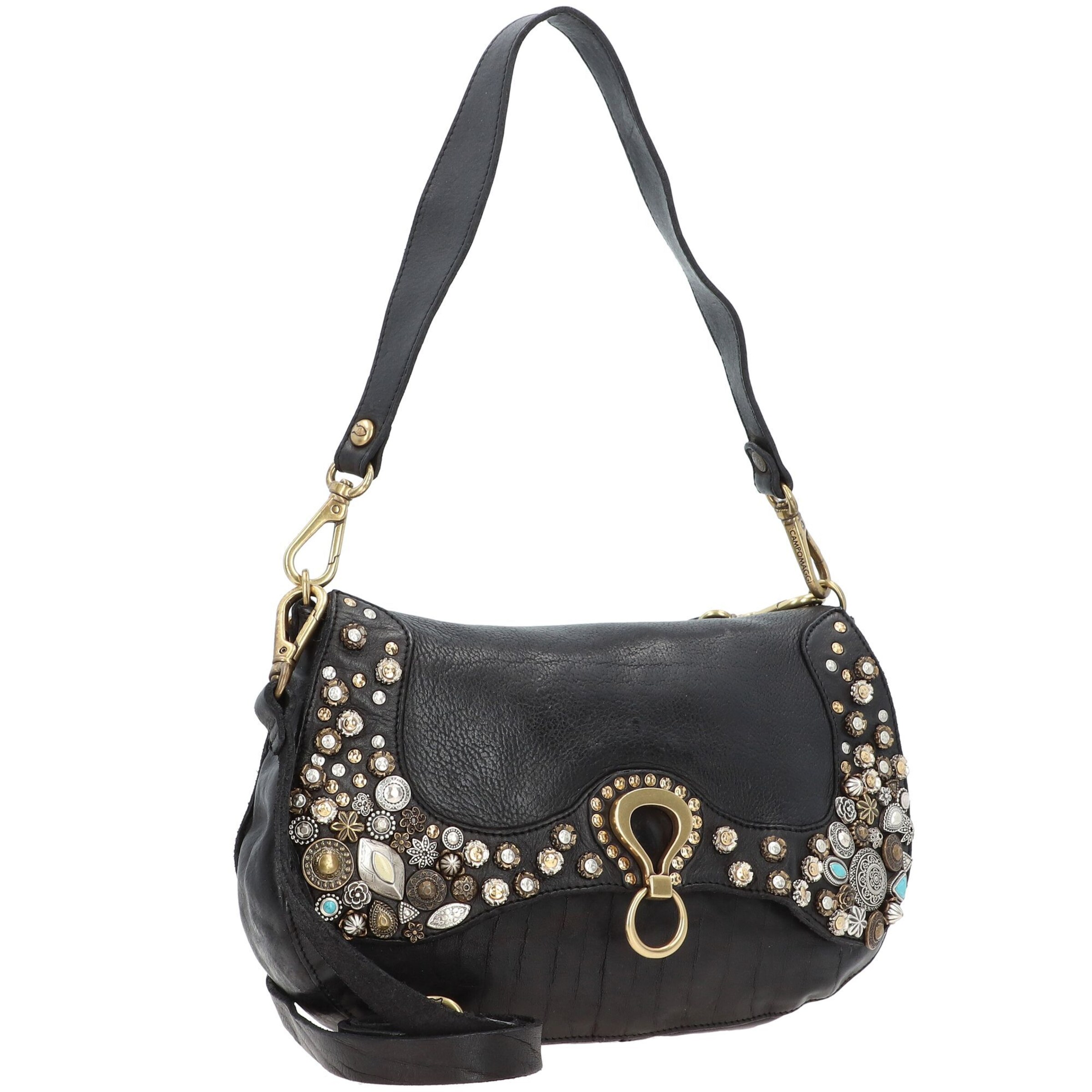 Campomaggi Schoudertas 'Bella Di Notte' in Zwart