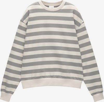 Pull&Bear Sweatshirt in hellbeige / grau, Produktansicht