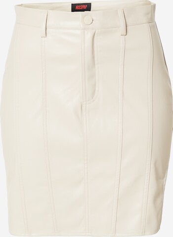 Misspap Skirt in Beige: front