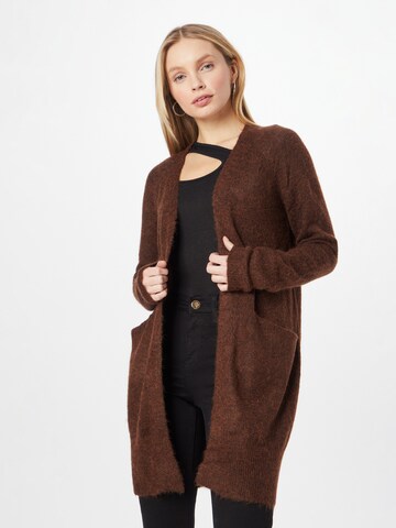 ICHI Knit cardigan 'Kamara' in Brown: front