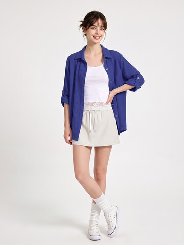 TorWeit Oversizeshirt 'Essential Cotton Shirt'‌‌‌‌ in Blau