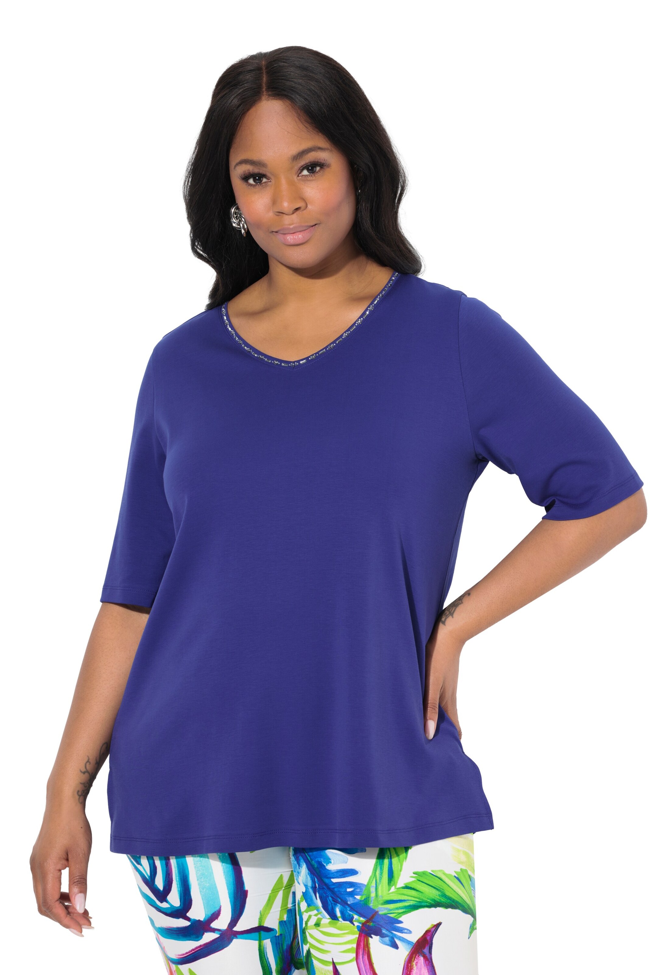 Ulla Popken Shirt in Blue: front