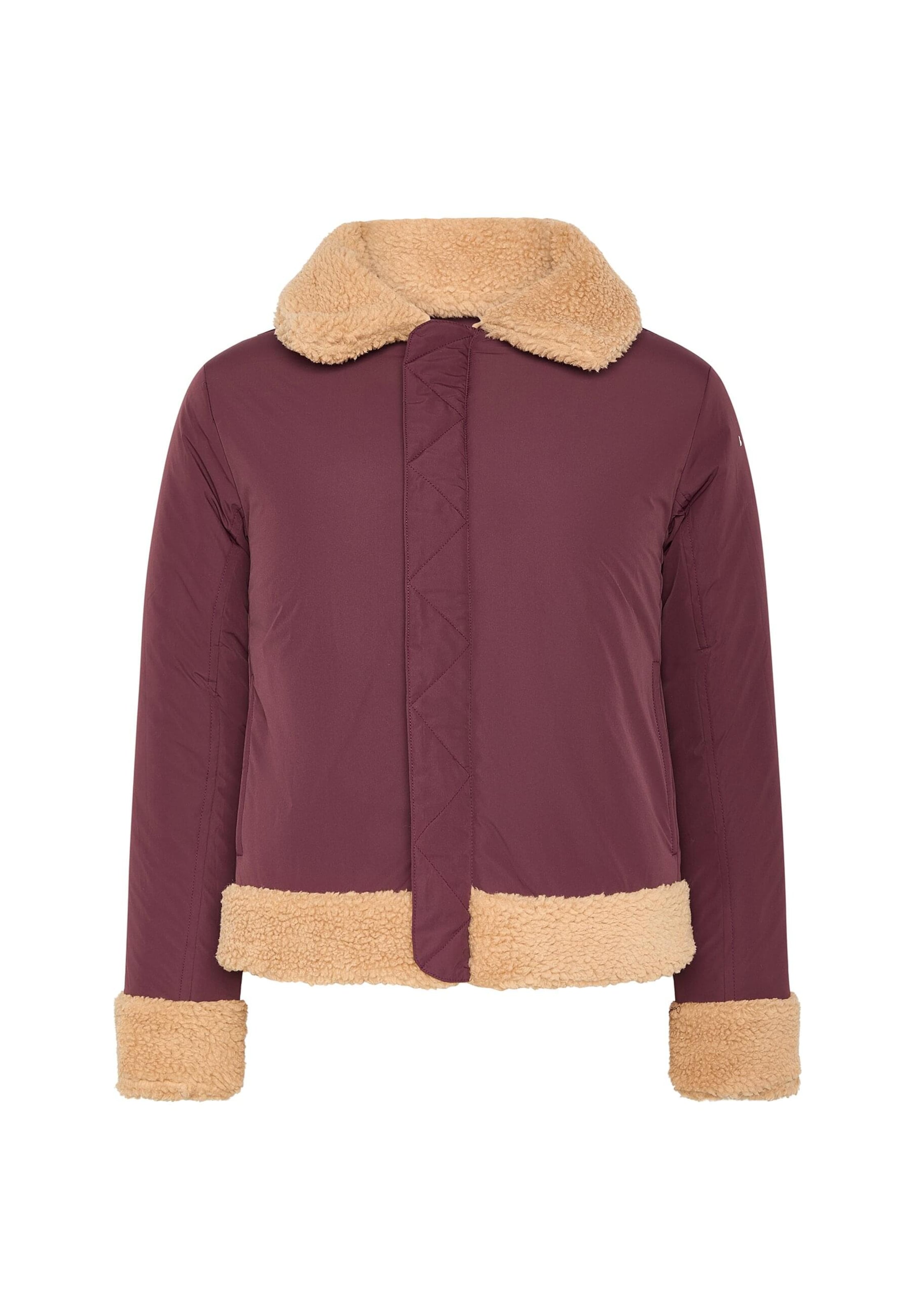 Born Living Yoga Winter jacket 'Umiko' in Beige: front