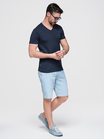 Maglietta di Ombre in blu