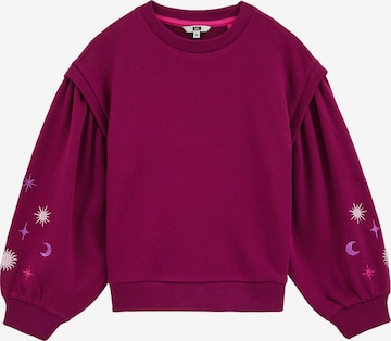 purpurinė WE Fashion Megztinis be užsegimo: priekis