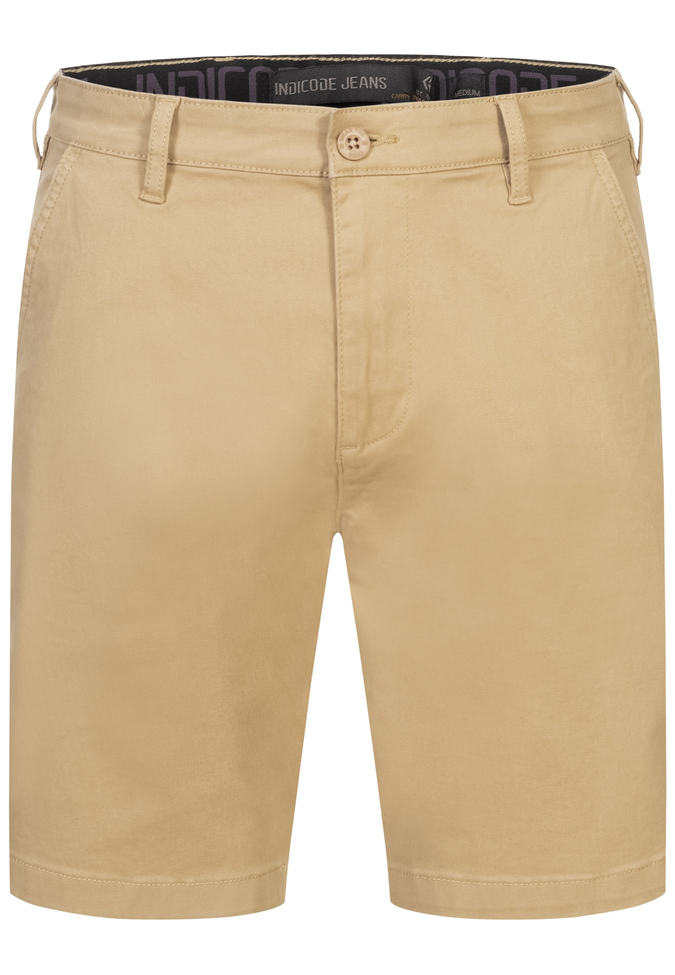 INDICODE JEANS Shorts 'Seven' in Beige: Vorderseite