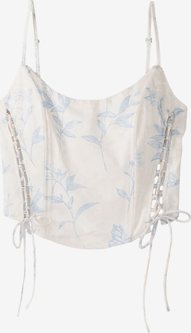 Bershka Top in Beige: voorkant