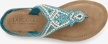 LASCANA Teenslipper in Blauw