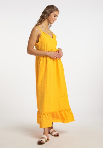 IZIA - Vestido de verão em laranja