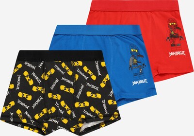 LEGO Boxershorts 'Ninjago' in kobaltblau / gelb / feuerrot / schwarz, Produktansicht