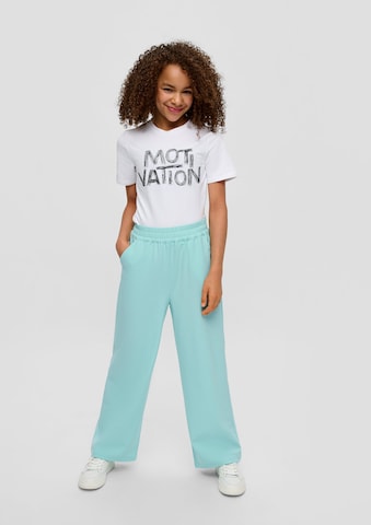 Wide Leg Pantalon s.Oliver en vert