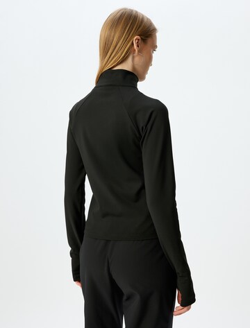 Koton Zip-Up Hoodie in Black