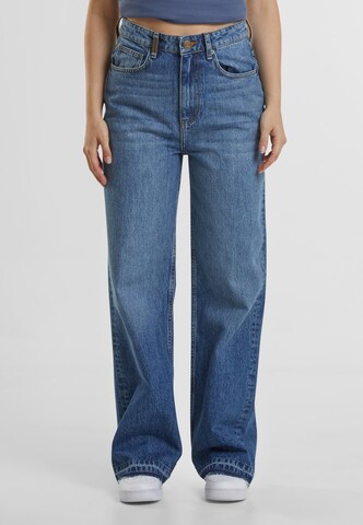 2Y Studios Wide Leg Jeans 'Vulna Open' in Blau