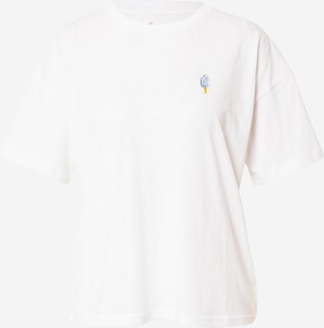 KnowledgeCotton Apparel T-Shirt  (GOTS) in Weiß: predná strana