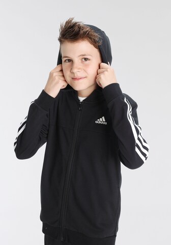 juoda ADIDAS SPORTSWEAR Treniruočių kostiumas '3-Stripes'