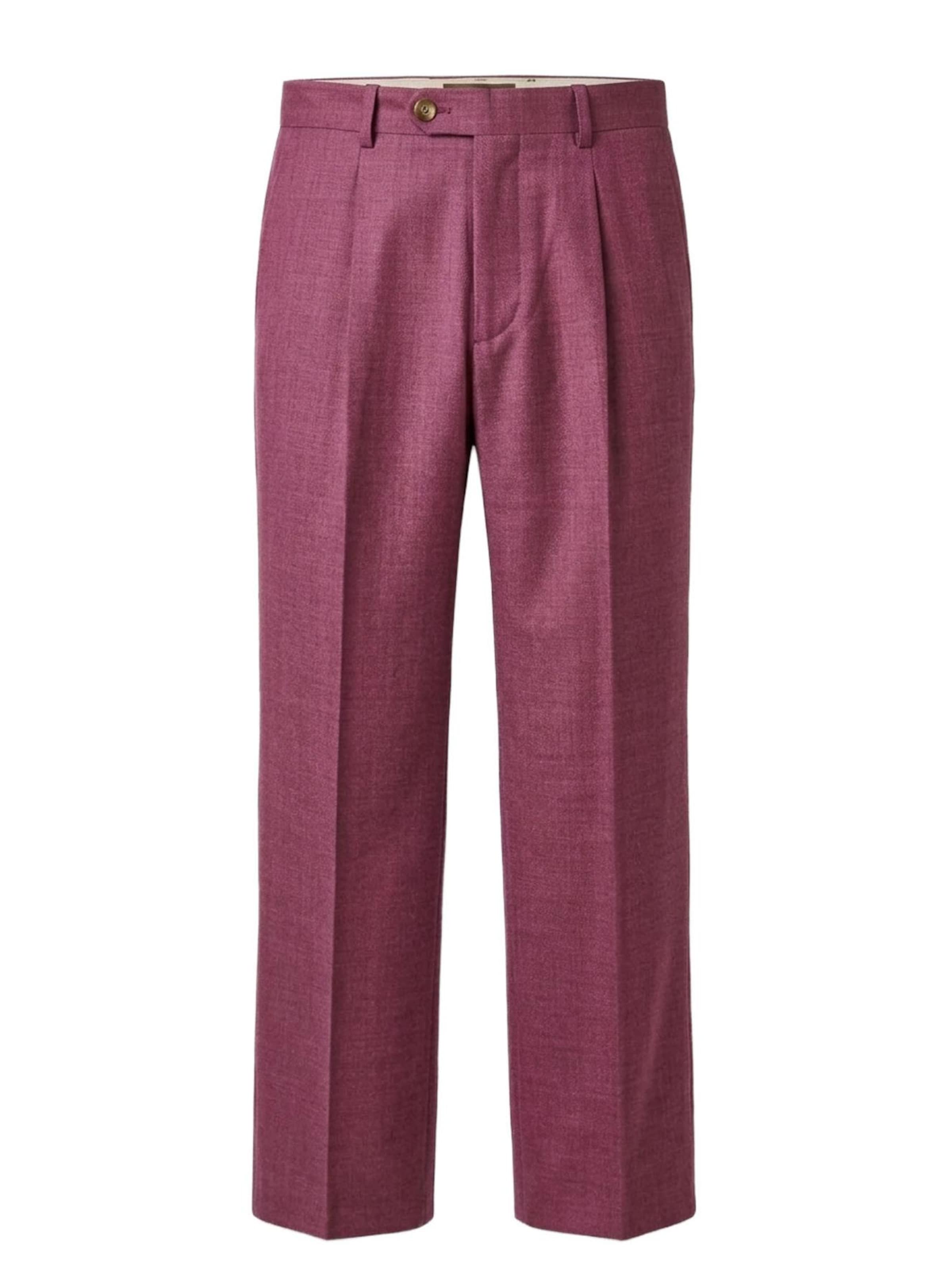 Il Lanificio Regular Pants in Pink: front