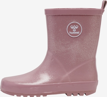 Bottes en caoutchouc Hummel en rose : devant