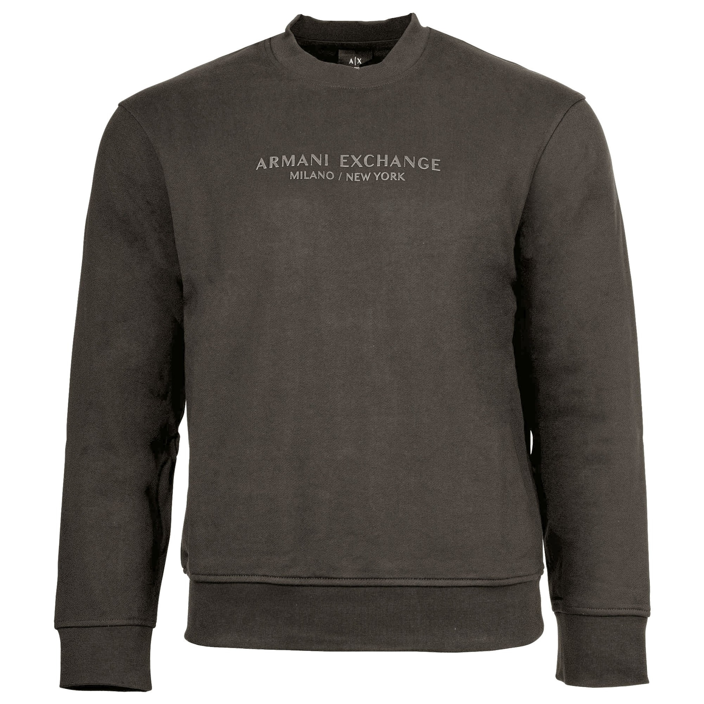 ARMANI EXCHANGE Sweatshirt in de kleur Antraciet / Lichtgrijs, Productweergave