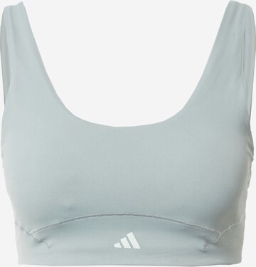 ADIDAS PERFORMANCE Bustier Sport bh 'Coreflow Luxe Studio' in Groen: voorkant