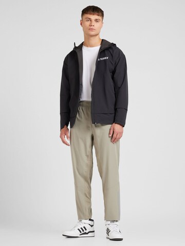 ADIDAS TERREX Zunanja jakna | črna barva
