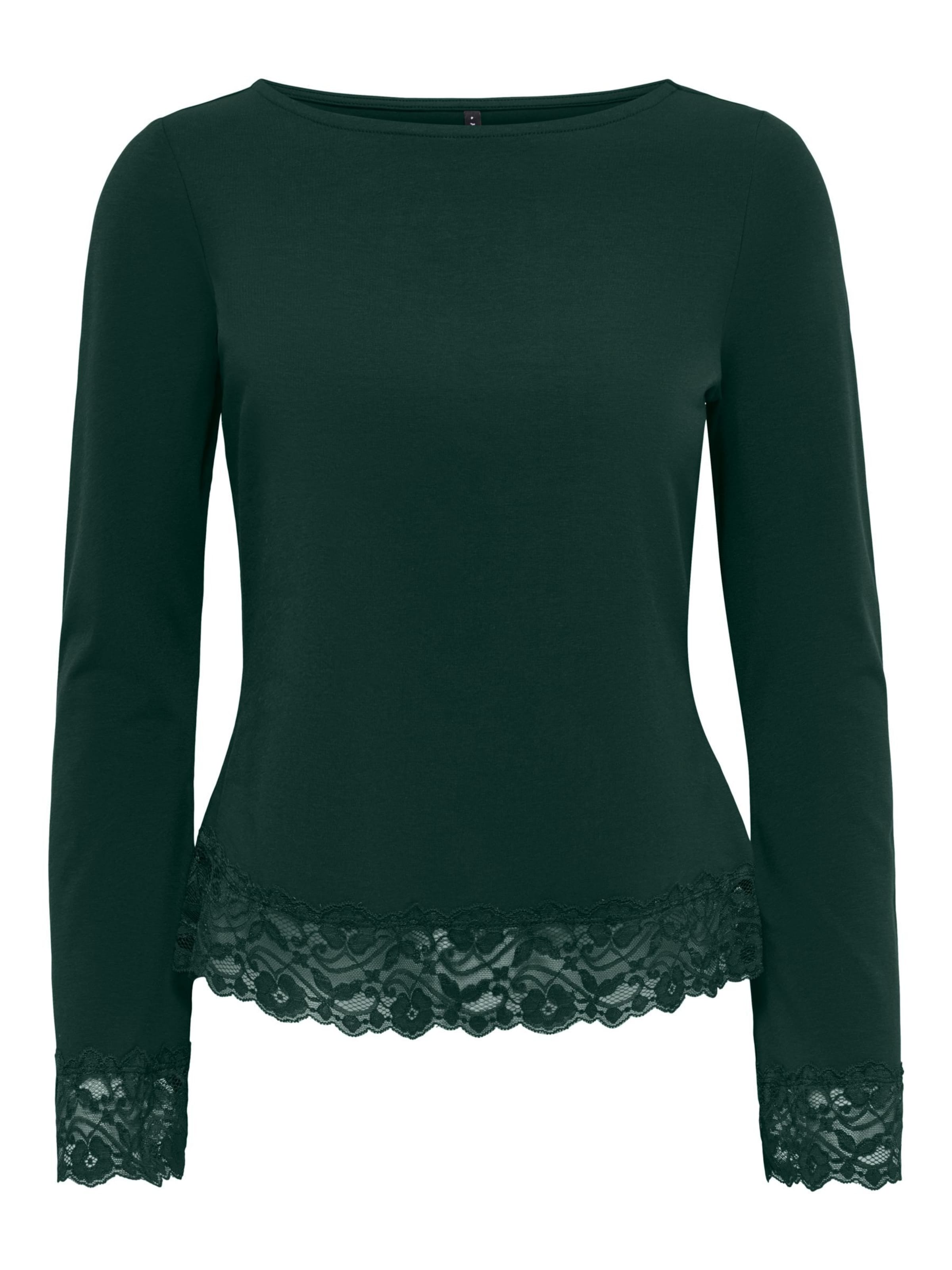 ONLY T-shirt 'ONLLive Love' en XS en vert foncé, Vue avec produit
