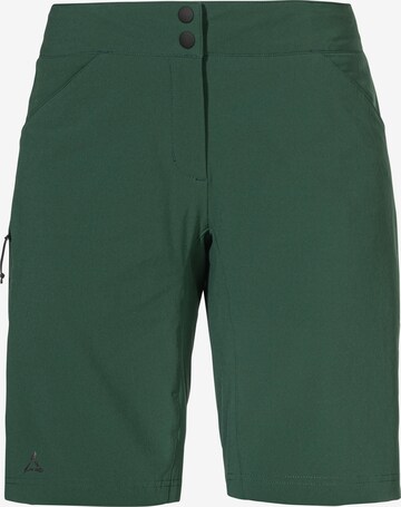 Regular Pantalon outdoor 'Danube' Schöffel en vert : devant