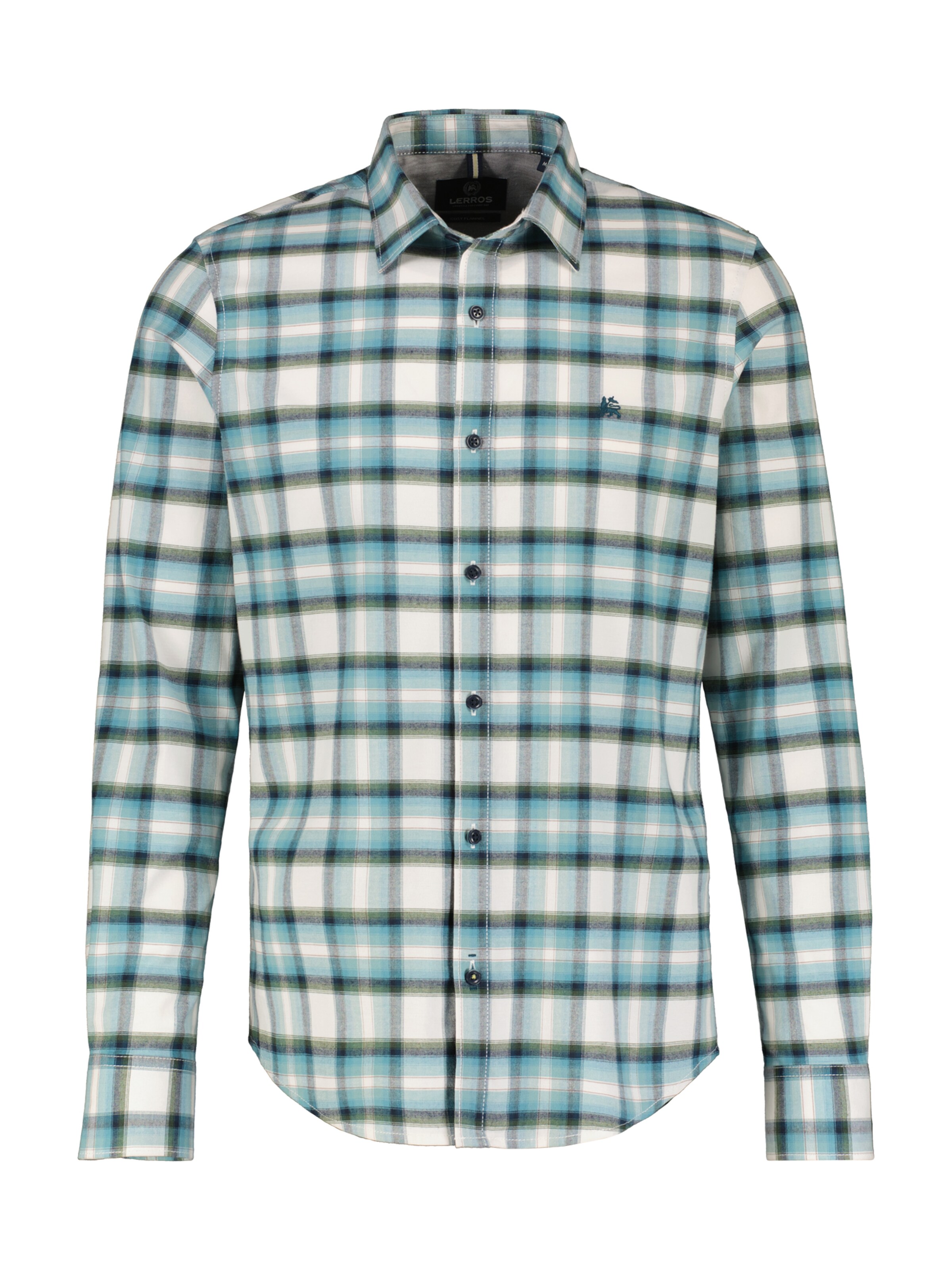 LERROS Button Up Shirt in Green: front