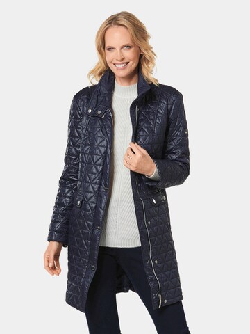 Goldner Between-Seasons Coat in Blue: front