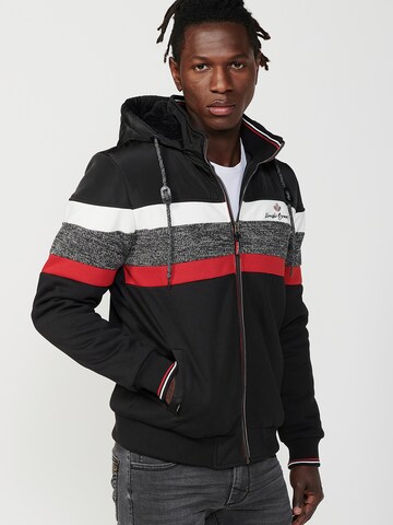 KOROSHI Sweatjacke in Schwarz