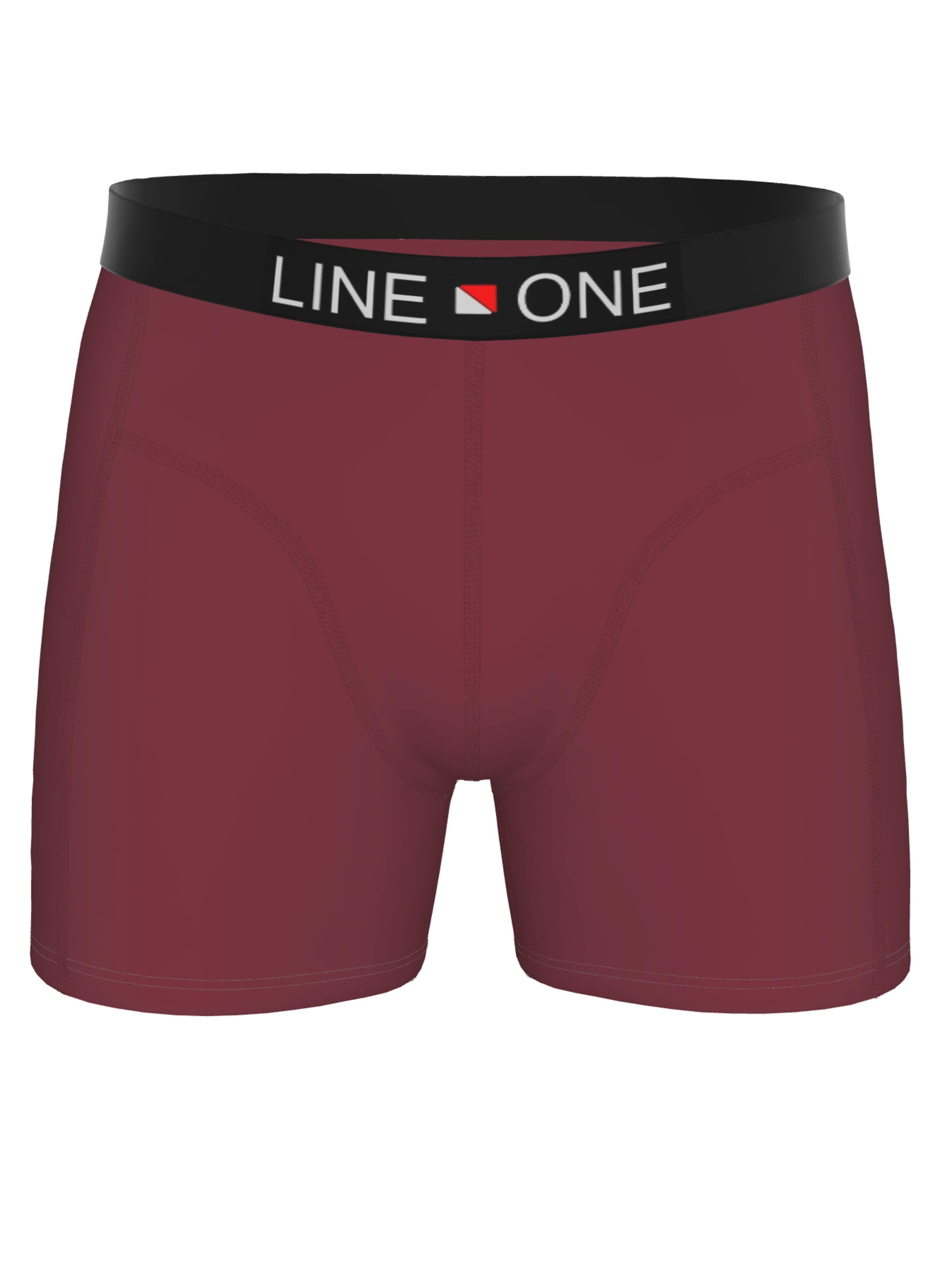 Line One Boxershorts 'Herren Boxershorts aus Baumwolle' in Rood: voorkant
