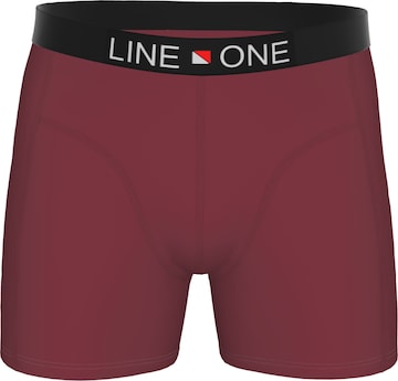 Line One Μποξεράκι 'Herren Boxershorts aus Baumwolle' σε κόκκινο: μπροστά