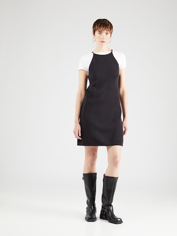Calvin Klein Jeans Úpletové šaty – černá: přední strana