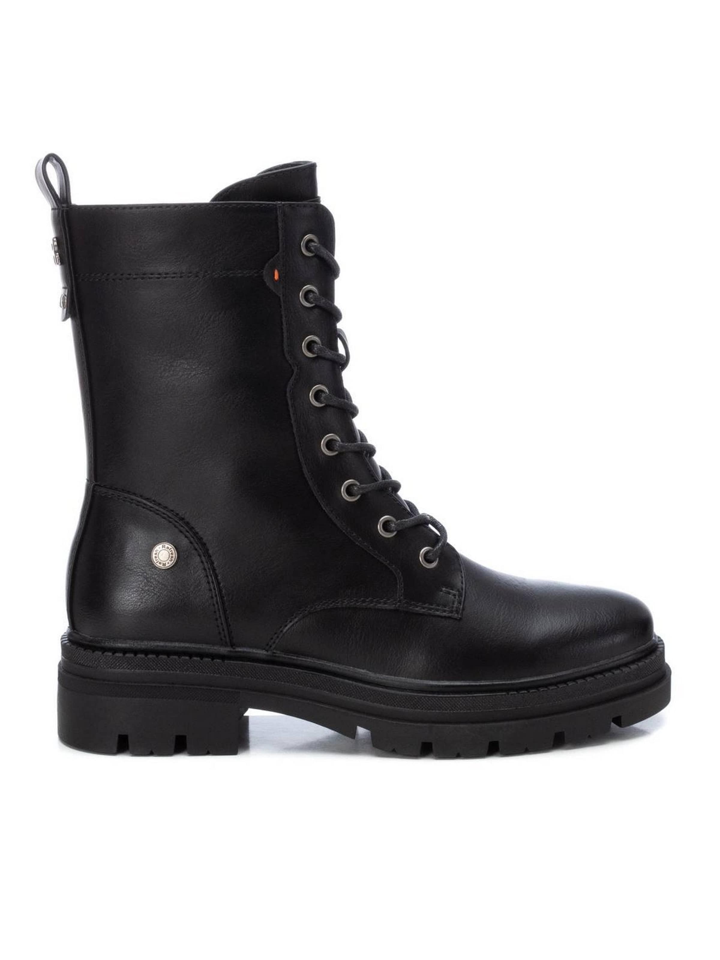 Stivale stringato 'Anfibi - 171977' di Refresh in nero: frontale