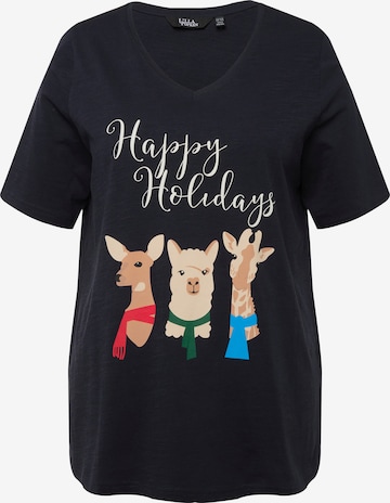 Ulla Popken Shirt in Blauw: voorkant