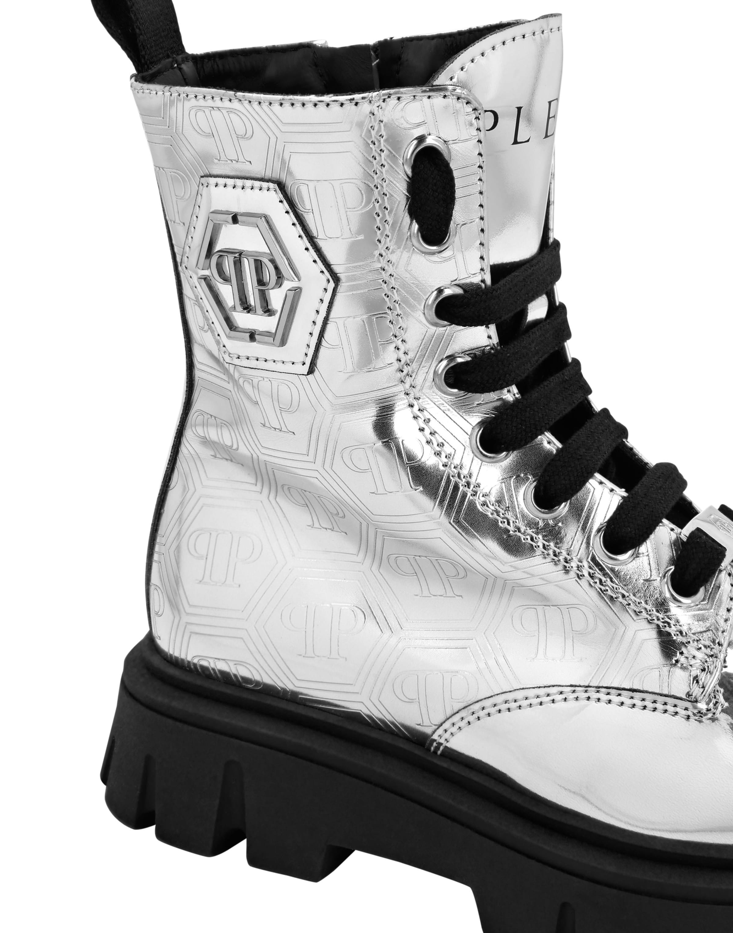 Philipp Plein Laarzen in Zilver