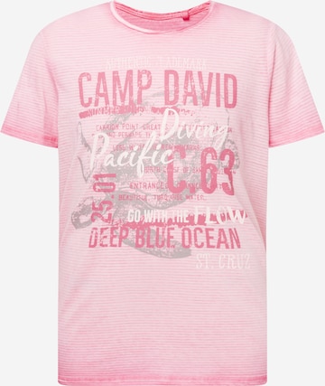 CAMP DAVID Shirt in Roze: voorkant