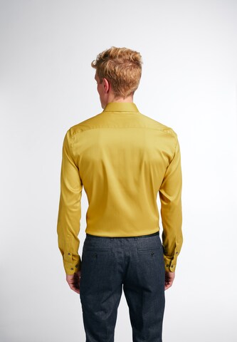 ETERNA Slim fit Button Up Shirt in Yellow