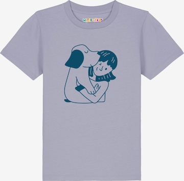 Maglietta 'Mädchen und Hund' di watabout.kids in lilla: frontale
