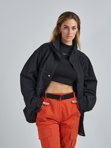 ABOUT YOU x Swalina&Linus Between-Season Jacket 'Bent' in Black