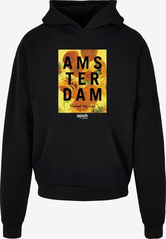 Merchcode Sweatshirt 'APOH - Van Gogh Flowers' in Schwarz: predná strana