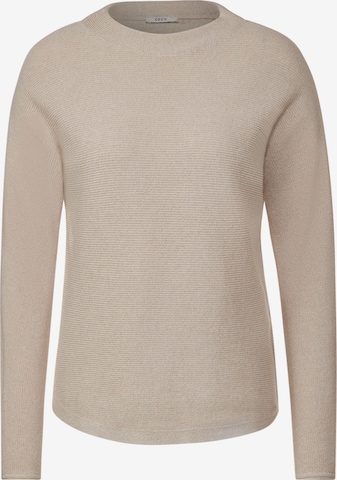 CECIL Pullover 'Mouliné' in Beige: predná strana