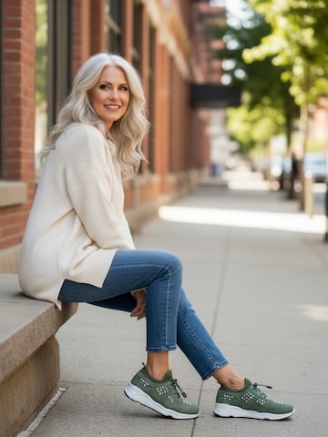 Kumixi Slip-ons 'Sneaker' in Green