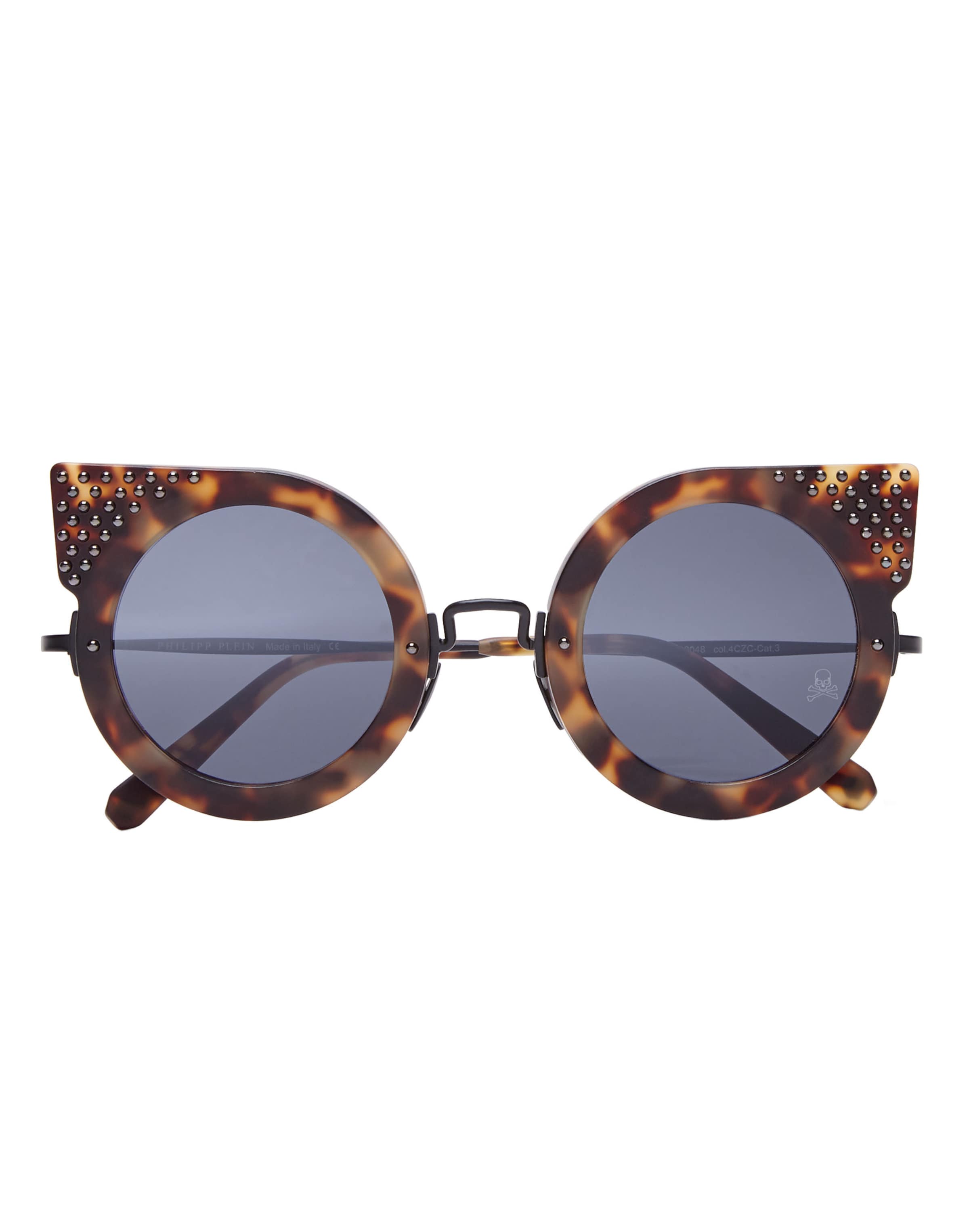 Philipp Plein - Gafas de sol en negro: frente