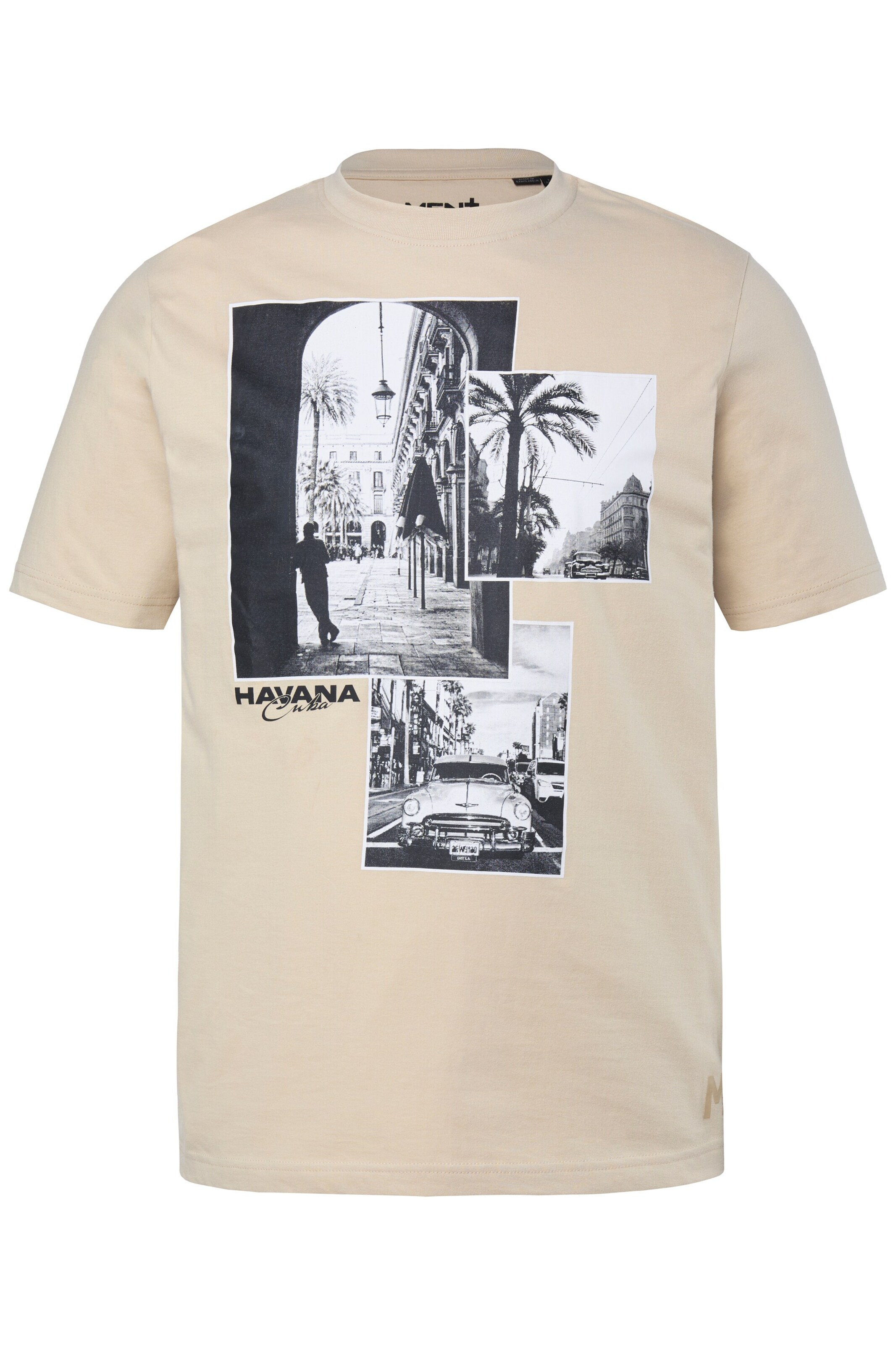 Men Plus Shirt in Beige: front